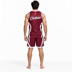 Ropa Deportiva Transpirable y Ligera para Entrenamiento, Competencia, Práctica, Ejercicio, Baloncesto, Uniforme de Equipo Atlético, Jersey y Pantalones Cortos - Product Image 2