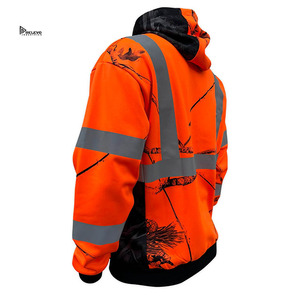 Sudadera con capucha de camuflaje personalizada con estampado de camuflaje, 420 g/m², 100 % algodón, reflectante, para caza, para hombre - Product Image 2