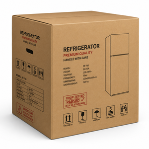Boîte d'emballage robuste de qualité supérieure à 5 couches pour réfrigérateur - Product Image 2