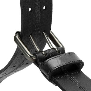 Ceinture en cuir de vachette décontractée pour homme avec boucle simple en acier classique - Écologique, haute résistance, légère - Product Image 2