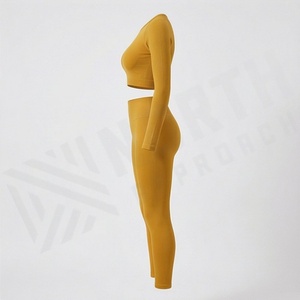 Ensemble de yoga grande taille pour femmes, vêtements de fitness, soutien-gorge de sport et leggings, tenue de sport pour la gym, l'entraînement et les exercices, vêtements de sport actifs - Product Image 3