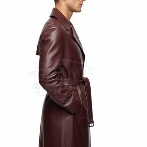 Manteau en cuir d'agneau respirant et écologique de qualité supérieure pour homme – Style hivernal, aspect naturel, coupe confortable et élégante pour le quotidien - Product Image 4