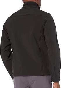 Veste softshell noire de haute qualité avec poche zippée sur la poitrine, coupe-vent, respirante, pour la pêche en plein air, veste thermique softshell - Product Image 5