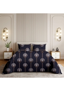 Juego de Cubrecamas de Algodón Estampado |   Sábanas con Estampado Floral Tradicional y Fundas de Almohada a Juego para Decoración de Dormitorio - Product Image 2