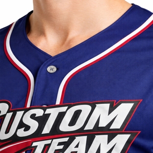 Maillot de baseball pour hommes à manches courtes avec boutons, personnalisable pour équipe sportive, en tissu polyester respirant et léger à séchage rapide - Product Image 4