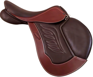 Silla de Montar Inglesa Premium de Cuero Genuino, Silla Ecuestre Ligera y Duradera para Salto, Doma y Entrenamiento - Product Image 1