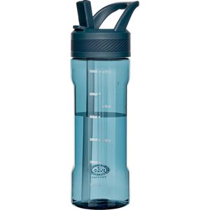 Borraccia Blu Notte in Tritan Senza BPA con Cannuccia, Design Anti-Perdita per Viaggi, Casa, Scuola - Contenitore per Bevande in Plastica - Product Image 1