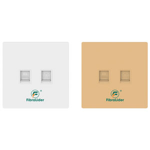 Prix de gros, double prise murale réseau 2 prises, panneau d'information 86*86, plaque frontale RJ45 pour la maison - Product Image 5