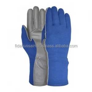 Fabricant OEM Nomex Gant de vol de pilote en cuir de chèvre Taktische Pilotenhandschuhe Aviation Training Gants de sécurité - Product Image 3