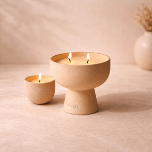 Premium Ceramic <b>Candle</b> Vessel Scalloped Edge Thick Wall Heat Resistant Smooth Finish Reusable Home Decor Wooden Wick Holder - Product Image 4