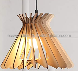 Modern Double Layer Bamboo Rattan Lamp <b>Shade</b> Indoor Apartment Home Decorative Ceiling <b>Lighting</b> Pendant <b>for</b> Nightstand Use - Product Image 3