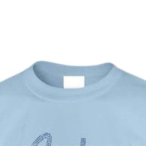 Camiseta Azul de Manga Corta con Cuello Redondo y Diseño de Diamantes de Imitación para Adolescentes, para la Escuela, Uso Diario, Ropa Cómoda para la Calle - Product Image 2