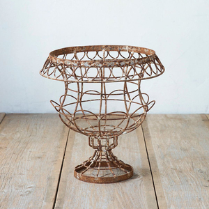 Classic Design Mesh Iron Wire Garden Planter Antique Finished Handmade for Home Balcony Lobby Garden Decoration Flower Planters - Product Image 3