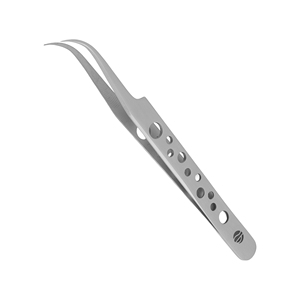 Eyelash Tweezers <b>Circling</b> Grip Lash Tools Stainless Steel Anti-Magnetic Durable Customization Available Stahlmann Pro Fine Tip - Product Image 1