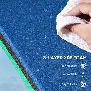 Materassino Galleggiante Verde a Forma di Nassa di Loto 9FT X 6FT per 2 Adulti, per Lago, Piscina, Oceano, Spiaggia e Nautica - Product Image 5