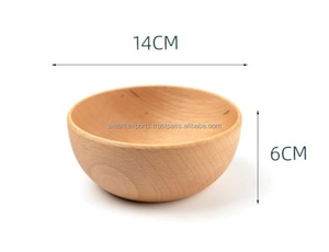 Handcrafted Acacia <b>Wood</b> <b>Bowl</b> Classic Eco-Friendly <b>Large</b> Capacity Natural Kitchenware for Home Decor Unique Wedding Anniversary - Product Image 5