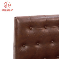 Banc banquette antique confortable en bois massif pour restaurant, idéal pour l'extérieur