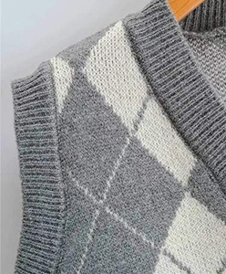 Cárdigan sin mangas transpirable para mujer, estilo casual de negocios - Chaleco de punto - Chaleco profesional suave y cálido para mujer - Product Image 5