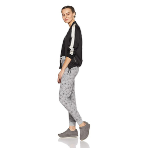 Women Jogger Pants Cotton Spandex Blend High Waist Drawstring Cuffed Ankle Casual Lounge Sweatpants - Product Image 4