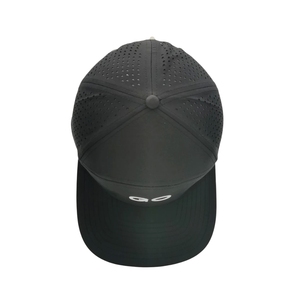 OEM Customized Water Resistance Golf Hat Custom Silicone Logo 7-Panel Laser Cut Holes <b>Cap</b> Adjustable Plastic Back Buckle Vietnam - Product Image 6