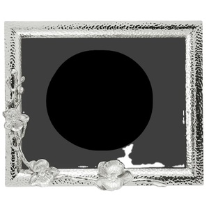 Luxury High Quality Square Metal Decorative Table Top Photo <b>Frame</b> Custom Creative Aluminium Flower Style Glass Factory Wholesale - Product Image 3