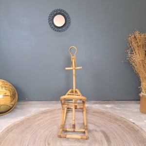 Silla mecedora de mimbre hecha a mano para bebés paseo interior en caballos mecedores al mejor precio - Product Image 6