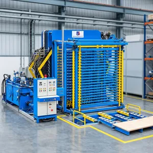 Presse à chaud industrielle pour la lamination de panneaux de contreplaqué, le collage de placages et les applications de traitement du bois à haute température - Product Image 3