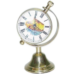 Reloj de escritorio náutico de calidad superior Venta caliente Diseño antiguo Venta al por mayor Brújula de aspecto vintage Producto de mesa estándar superior - Product Image 4