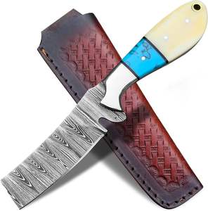Cuchillo de Caza y Camping de Acero de Damasco Hecho a Mano, Personalizado, de Alta Calidad al Mejor Precio, Estilo Vaquero Occidental, para Ranchos, Uso Diario (EDC) - Product Image 1