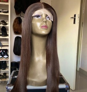 Perruques en cheveux humains, double trame, cheveux vierges vietnamiens Remy, fournisseur, lisses, vierges, pour extensions de dentelle, couleur blonde, vague profonde - Product Image 1