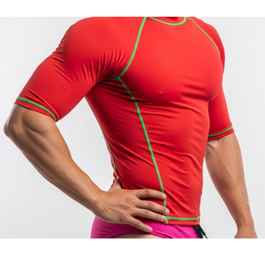 Durable Quality Men's Rash Guard High Quality Fabric Comfortable Fit Quick Dry Breathable Ideal For <b>Surfing</b> Men Rash Guard - Product Image 5