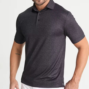 <b>Men's</b> <b>Turtleneck</b> T-Shirt 100% Cotton Breathable Quick Dry Regular Fit Short Sleeve Customized Design Solid Pattern Front Logo - Product Image 4