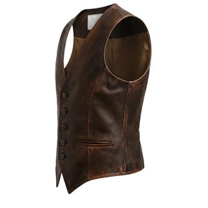 Nouveau Gilet de Motard Professionnel en Cuir pour Homme 2026, Perforé, Tendance, en Cuir de Vachette, avec Logo et Design Personnalisés - Product Image 6