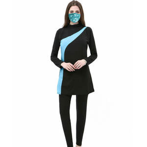 Customize Muslim Swimwear Women Modest <b>Full</b> <b>Coverage</b> Burkini <b>Swimsuit</b> Crystal Lightweight 3-Piece Set Quick Dry Islamic High Cut - Product Image 6