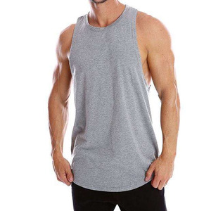 เสื้อกล้ามกีฬาผ้าคอตตอนถักแบบริบ 100% ขายส่ง สำหรับผู้ชาย คุณภาพสูง แบบไม่มีแขน สไตล์ลำลอง ปักลาย สตรีทแวร์ แห้งเร็ว - Product Image 4