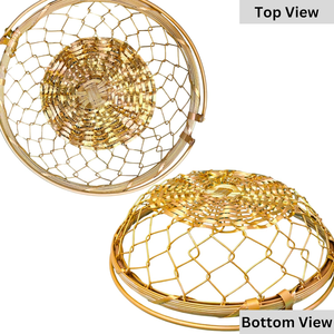 Panier-cadeau écologique haut de gamme multi-usages en métal à double poignée, lot de 2 - Product Image 2