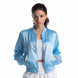 Chaqueta Bomber para Mujer Talla Grande, Chaqueta Bomber Deportiva de Moda Urbana, Chaqueta Bomber Impermeable para Mujer - Product Image 5