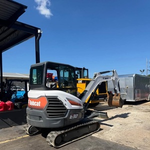 Bobcatts E32 <b>Mini</b> Excavator With Rotating <b>Drill</b> Head Enclosed Cab, Farm Landscaping Construction For Sale - Product Image 3