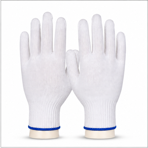 Gants en PVC à points antidérapants, respirants et sans latex, conçus pour une protection polyvalente, tissu flexible, adhérence fiable. - Product Image 2