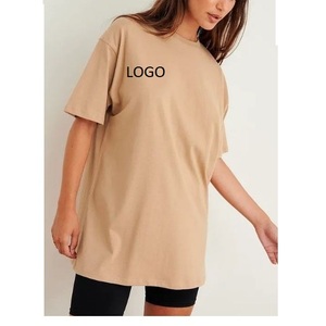 เสื้อยืดโอเวอร์ไซส์สีม่วงลาเวนเดอร์ คอกลม ทรงหลวม แขนสั้น สีพื้น พิมพ์ลายโลโก้ สวมใส่สบายๆ สำหรับฤดูใบไม้ผลิและฤดูร้อน ผ้าเจอร์ซีย์ - Product Image 6