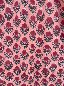 Women Peach Floral Cotton Maxi A-Line Vintage Sundress Tie Shoulder Short Sleeve <b>Ruffle</b> Hem Boutique Wholesale - Product Image 4