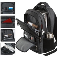 Sac à dos d'affaires personnalisé avec logo d'équipe, interface USB, fermeture éclair tendance, portable, multi-compartiments, multifonctionnel, pour l'école et les voyages