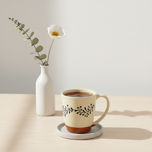 สโตนแวร์3461044 0.33คุณภาพระดับพรีเมี่ยม: แผ่นรองแก้วพิมพ์ลายทางพฤกษศาสตร์นุ่มผิวด้าน - Product Image 5