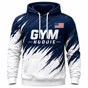 Custom Jungle Camo Premium <b>Pullover</b> Hoodie for <b>Men</b> Women Autumn ODM 100% Cotton Gym Fitness Training Sports - Product Image 3