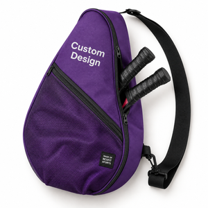 Sac de raquette de squash REXFIT Sports, design personnalisé, sac à bandoulière avec poche zippée en mesh pour l'entraînement sur le terrain et les voyages - Product Image 1