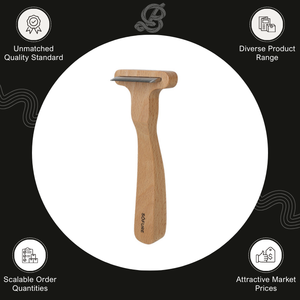 Peine de madera de haya de primera calidad para la eliminación de pelo de mascotas, venta al por mayor a nivel mundial, hecho con materiales duraderos, a un precio asequible. - Product Image 3