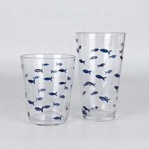 Verre à boire en acrylique incassable, design poisson, verre à eau, gobelet - Product Image 2