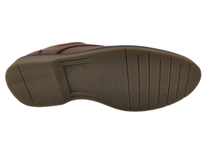 Chaussures Oxford en cuir véritable marron pour homme, bout rond, lacets, respirantes, à porter toute l'année - Product Image 2