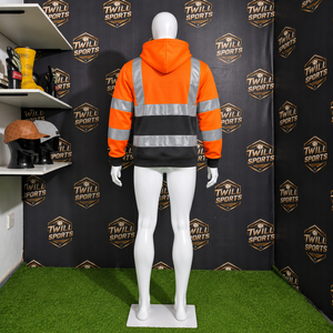 Sweat-shirt de travail réfléchissant haute visibilité pour hommes, idéal pour les travaux de construction et routiers - Product Image 5