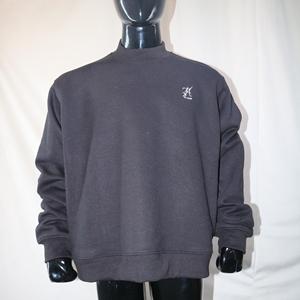 Sudadera VA Mock Neck 450 GSM con nombre personalizado, bordado en aplique, corte holgado, 100% algodón, felpa francesa. - Product Image 2